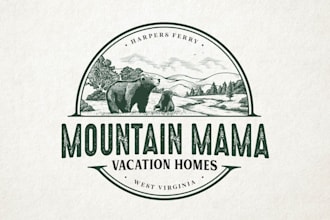create a vintage custom travel and hotel logo design