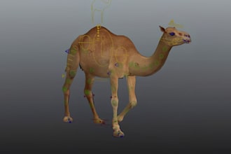 3d animal animation 3d animal model rigging 3d realistic animal character design