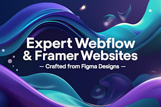 build webflow or framer website, figma to framer from scratch