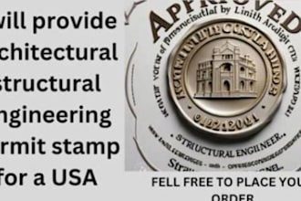 provide architectural and structural engineering stamped drawings for US and UK