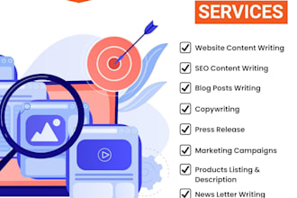 do content writing to promote your page product website