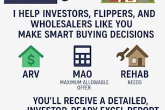 calculate arv, mao, and comps for your real estate deals