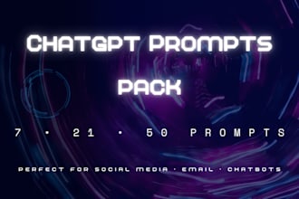 provide ready to use chatgpt prompt for various purposes