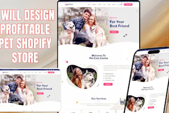design pet shopify store pet supplies website pet dropshipping website
