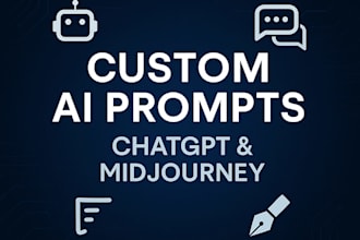 write high quality custom ai prompts for chatgpt etc