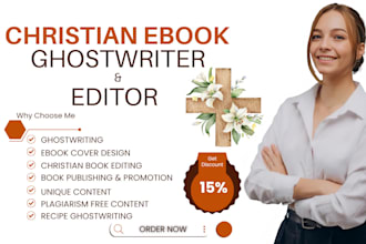 ghostwrite christian ebook, sermon, daily devotional, prayer point, self help