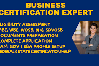 help with sba grant, business certification, sba business plan, sba application