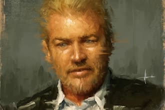 turn your photos into realistic digital oil painting