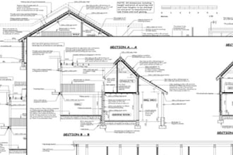 do uk architectural, building regs drawings, for uk planning permission