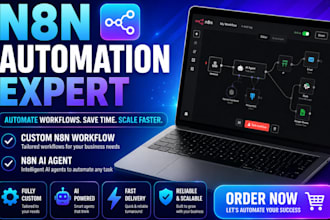 develop custom n8n automation n8n workflow n8n ai agent n8n expert