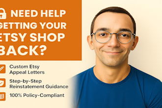 help reinstate your etsy account and guide you to compliance