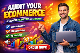 audit your ecommerce and suggest marketing for growth