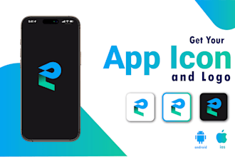design high end hand drawn app icon logo