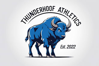 design buffalo mascot logo with new concepts