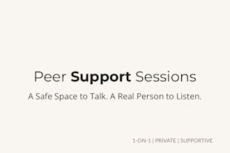 provide a peer support session