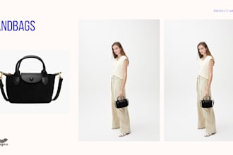 create ai handbag photography with realistic models