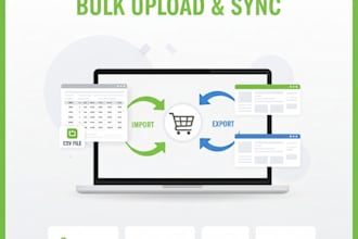 bulk upload products to shopify, ebay, etsy, woocommerce wix