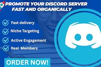 grow, boost and advertise your discord server organic growth to get real member