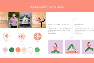 craft brand identity with logo and visuals