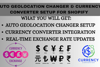 setup multi currency converter switcher integrate auto geolocation in shopify