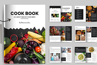 write and design cookbook recipe book, cooking recipe, food recipes, amazon kdp