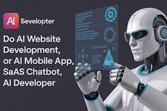do ai website development, ai mobile app, ai saas app, ai chatbot