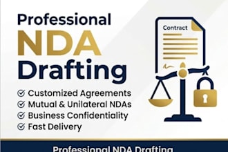 draft, review and redline nda for businesses proficiently