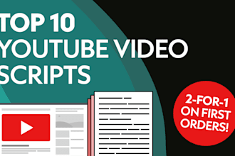 write engaging top 10 youtube video scripts