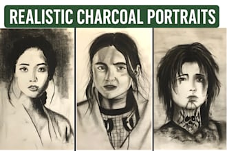 draw quality realastic pencil portraits with time laps video
