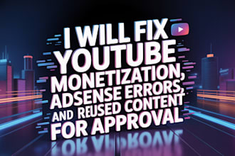 fix youtube monetization, adsense errors, and reused content for approval