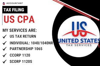 do US tax filing, US tax returns, llc tax, business tax 1120 5472 1040 cpa