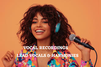 sing, record powerful female vocals for rock edm, pop, or any genre