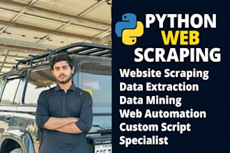do python web scraping, data mining, and automate websites