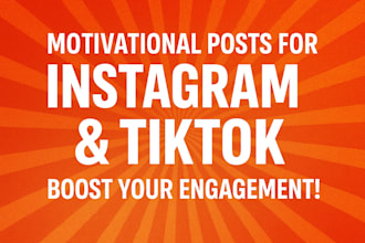 write motivational quotes for your  instagram or tiktok