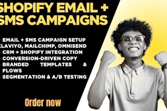 run email and sms campaign using crm tools to grow your shopify store fast