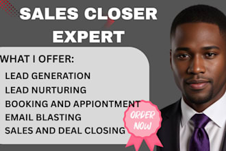 be your high ticket sales closer and b2b cold calling expert