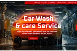 design car auto wash website car dealership website truck rental motor website