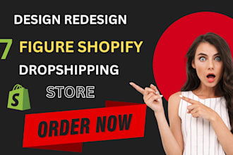 build dropshipping ecommerce store redesign website design shopify clone store