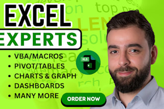 create custom excel spreadsheet, templates, dashboards, macros or budget planner