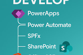 develop powerapps, power automate,spfx,  sharepoint, and office 365