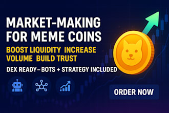 meme coin market maker meme coin bot boost liquidity growth for meme coin lunch