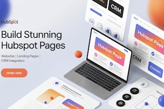 build custom hubspot landing page websites CRM landing pages