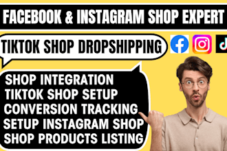 setup facebook instagram shop fix tiktok shop dropshipping category approval
