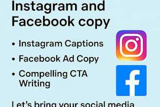 engaging content copywriting for your social media like facebook, instagram