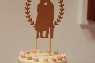 3d print a custom wedding cake topper from your silhouette