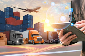 build logistics app, warehouse management, supply chain app, route planning app