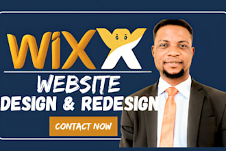redesign and design your wix website suit your niche, wix website development