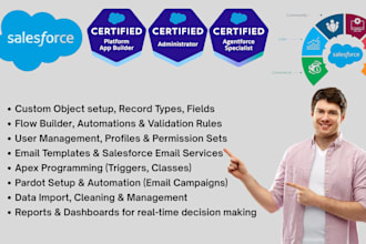 be your salesforce admin and developer for flows, apex, and automation
