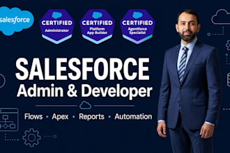 be your salesforce admin and developer for flows, apex, and automation