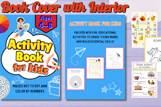 create kids activity and coloring book for KDP